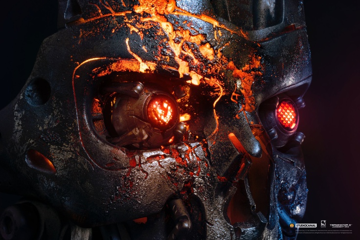 TERMINATOR 2 BATTLE DAMAGED T-800 ART MASK