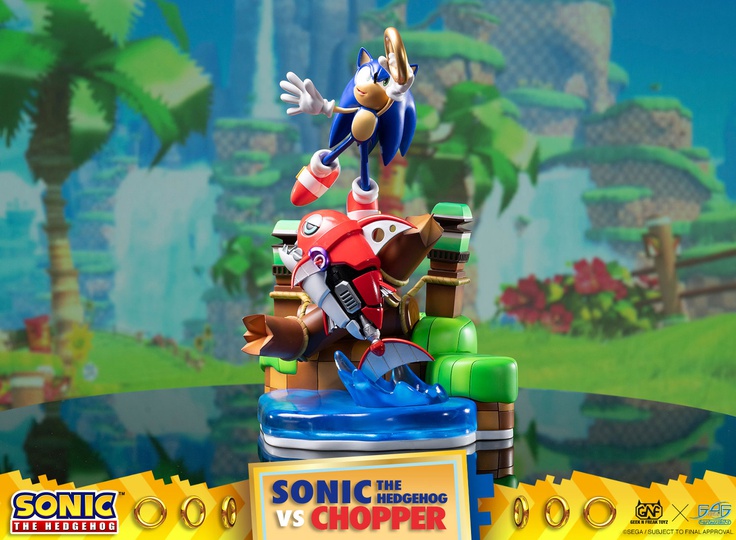 SONIC THE HEDGEHOG VS CHOPPER DIORAMA