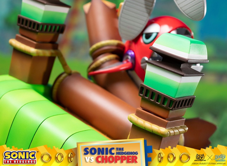 SONIC THE HEDGEHOG VS CHOPPER DIORAMA