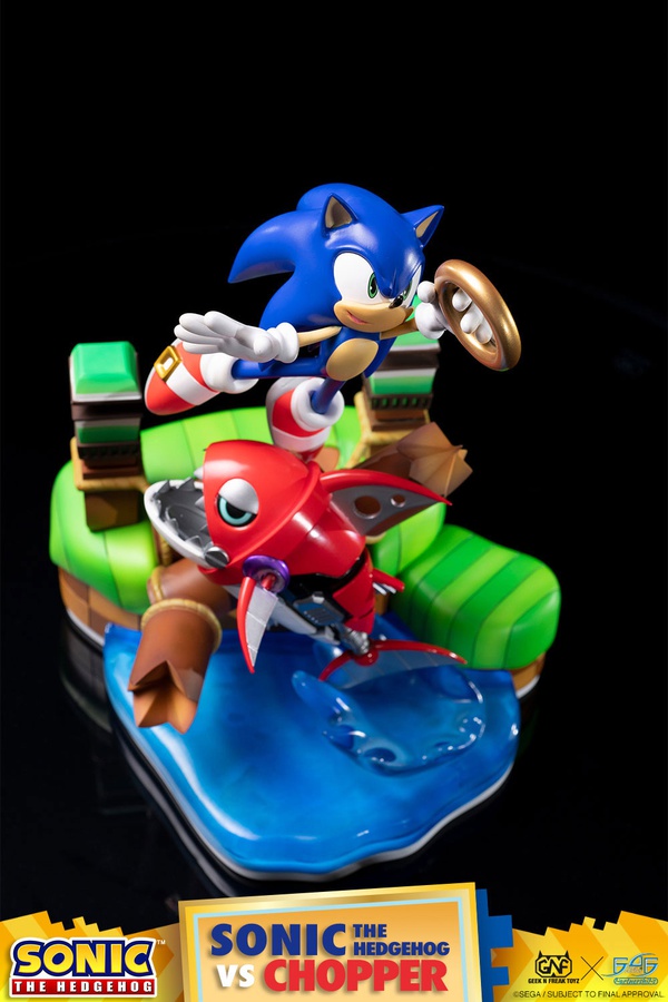 SONIC THE HEDGEHOG VS CHOPPER DIORAMA