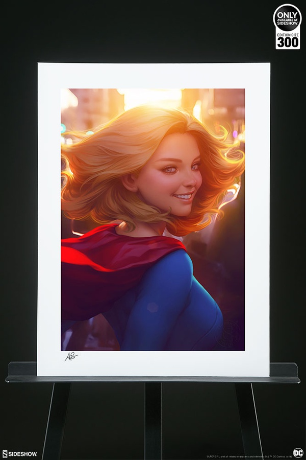 Supergirl #16 Art Print (Black/White Frame)