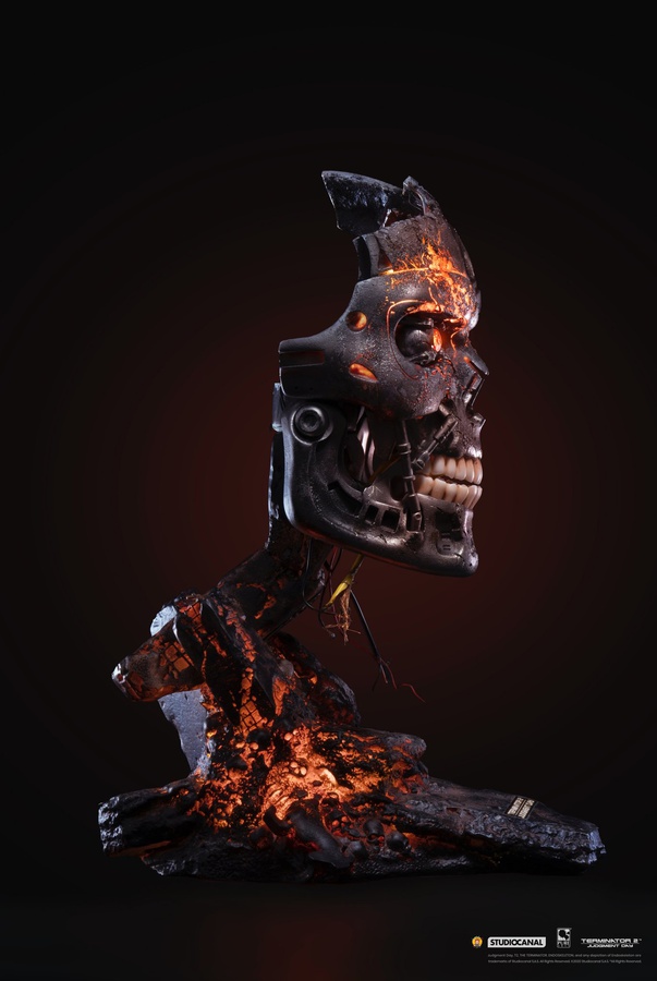 TERMINATOR 2 BATTLE DAMAGED T-800 ART MASK